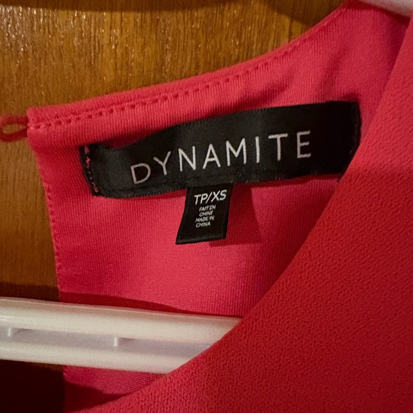 Dynamite Vibrant Pink Mini Dress - Picture 3 of 3